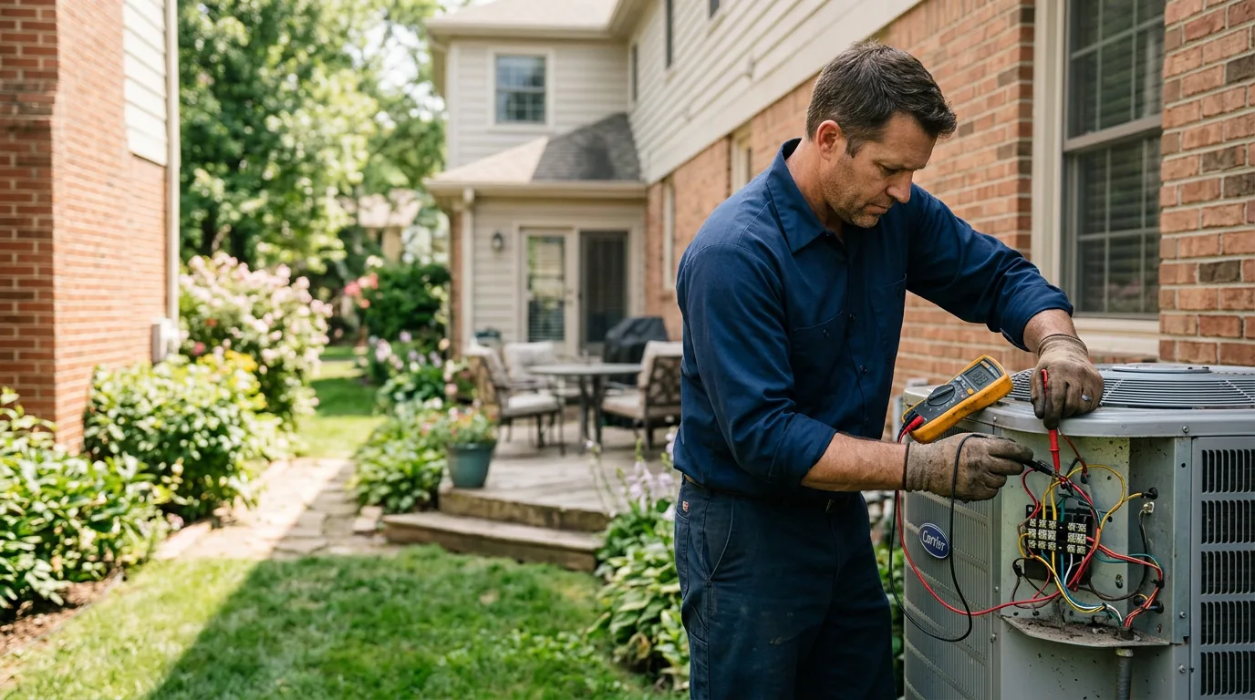HVAC technician working near Dover, PA